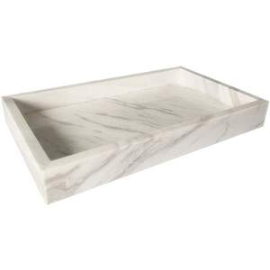 Plateau de service en marbre naturel pour cadeau, avec emballage de luxe, idéal pour les événements d'inauguration et les événements d'entreprise - Product Image 5