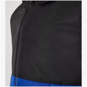 Unisex Blue <b>Red</b> Color Blocking Tracksuit Set Full Sleeve Zipper Stand Collar Sporty Style Breathable Adult Autumn Wear - Product Image 5