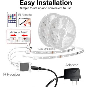 Striscia LED Smart WiFi da 30 Metri Compatibile con Alexa e Google Assistant, Controllo Vocale e Remoto tramite App, Sincronizzazione Musicale dei Colori - Product Image 5