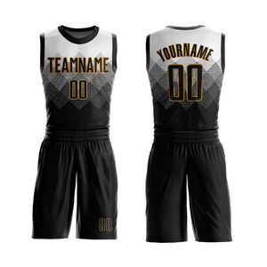 Maillots et shorts de basket-ball réversibles pour hommes personnalisés, nouveau design avec impression par sublimation, uniforme de basket-ball, service OEM - Product Image 1