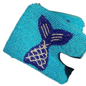 กระเป๋าใส่เหรียญปักลูกปัดโลโก้ตามสั่ง สำหรับของขวัญส่งเสริมการขาย กระเป๋าใส่เหรียญปักลูกปัด งานฝีมือประณีต ทำโดย MD HANDICRAFTS - Product Image 1