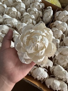 Fleurs de pivoine en bois de Sola faites à la main, durables et économiques, en vrac, avec taille personnalisable 11 CM - Product Image 5