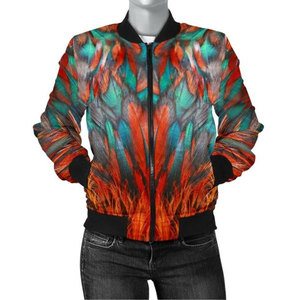 Chaqueta Bomber Personalizada para Mujer, Colorida, de Alta Calidad, con Hermosos Estampados Florales, Chaqueta Casual a la Moda - Product Image 1