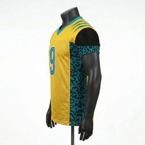 Jersey de Fútbol Americano Transpirable de Diseño Nuevo OEM, Jersey de Fútbol Personalizado de Malla al por Mayor de Alta Calidad - Product Image 2