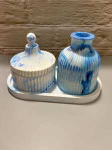 Classic Handcrafted Resin Jar Set Stackable & Heatable Eco-Friendly Kitchen Tableware for Business Gifts - Product Image 2