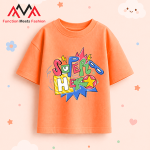 เสื้อยืดลำลองสีส้มผ้าฝ้ายผสมสแปนเด็กซ์ลายกราฟิกทรงปกติ สไตล์สตรีทแวร์ ชุดชายหาด เสื้อถักสำหรับผู้ชาย - Product Image 2