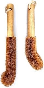 Zero Waste Reusable Eco-Friendly Handheld Wooden Bamboo Kitchen Dish and <b>Bottle</b> Cleaning <b>Brush</b> - Product Image 5