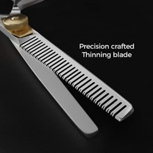 Tijeras profesionales Harbor Industry Gold Rivet para texturizar, con tensión ajustable, para peluquería, herramienta de corte de 6 pulgadas - Product Image 4