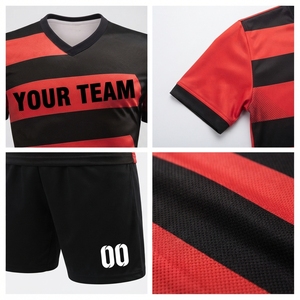Tenue de football, vêtements de performance athlétique, usage sportif actif, uniforme de football moderne, nom d'équipe personnalisé avec numéro et logo sur mesure. - Product Image 5