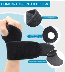 Soportes de Muñeca, Vendas de Neopreno Ecológicas y Transpirables para Alivio del Dolor de Túnel Carpiano, Artritis y Tendinitis, Soporte de Compresión para Gimnasio - Product Image 2