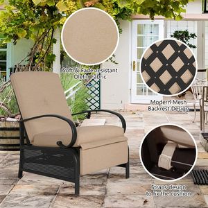 Poltrona da esterno reclinabile con comodo cuscino divano regolabile automatico - Product Image 6