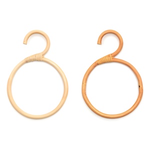 Rattan hanger ring wooden towel <b>rail</b> hand towel hangers wholesale cost kitchen bath accessories - Product Image 4