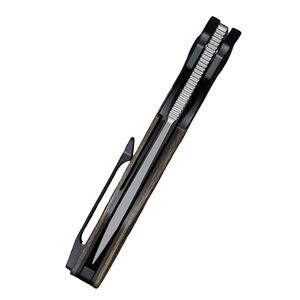 Couteaux pliants de luxe avec lame en acier à motif Damas unique, poignée raffinée et ouverture fluide - Product Image 5