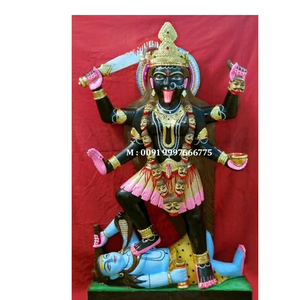 New Amazing Design With Fine <b>Polished</b> <b>Black</b> Marble Kali Mata Sculpture Use For Home And Temple Decoration In Best Price range - Product Image 6