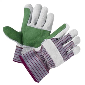 Top Grade Reinforced Cowhide Split Leather Work <b>Gloves</b> <b>Long</b> Lasting Soft Comfortable Safety Cotton <b>Gloves</b> with Features - Product Image 3