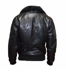 Chaqueta de Aviador Estilo Bomber para Hombre, OEM, Personalizada, de Alta Calidad, Piel de Oveja Genuina, Hecha a Mano, Estilo Vintage - Product Image 2