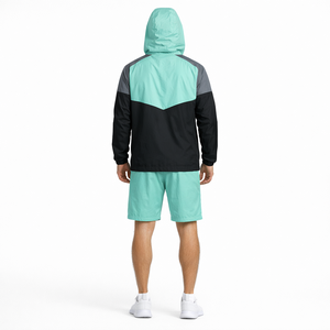 Chaqueta deportiva para hombre, transpirable, ligera, cortavientos, de secado rápido, con capucha y cremallera, ideal para correr, entrenar, hacer deporte y fitness en verano. - Product Image 2