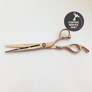 Servicio de Recubrimiento de Titanio Bronce PVD para Tijeras de Peluquería, Acabado de Superficie Dorada Premium y Duradera - Product Image 1