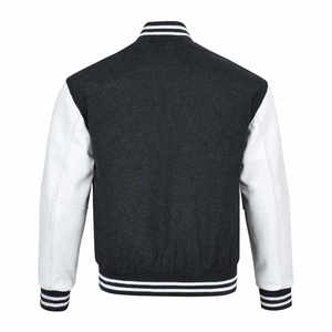 High Quality Wool Leather Sleeves Letterman Varsity Jackets Custom Made Breathable <b>Men</b> Baseball Versity Jacket And Coats - Product Image 3