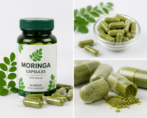 Capsules d'extrait de poudre de feuilles de Moringa pour la santé - Product Image 2