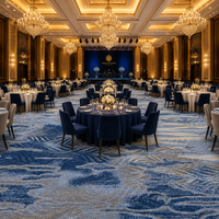 Tapis Axminster en laine et nylon tissé pour hôtel, salle de bal, salle de banquet, tapis de sol ignifuge, design personnalisé, usage commercial