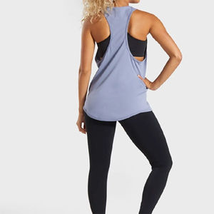 Camiseta sin mangas reversible de punto elástico para mujer, personalizada al por mayor, de ajuste regular, ecológica, ligera y transpirable para verano - Product Image 4