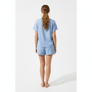 Conjunto de Camisetas de Verano para Hombre, 100% Algodón, Tejido de Rizo, Ecológico, Diseño Sólido, Casual, Estampado - Product Image 4