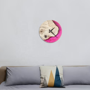 Epoxy Resin Wall <b>Clock</b> Moden Wood Industrial Transparent Color Wall <b>Clock</b> Home Decor Resin Wood <b>Clock</b> - Product Image 2