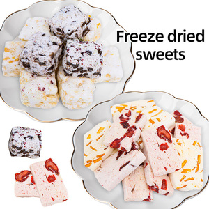 Dulces liofilizados Pastel de queso Liofilizado OEM Aperitivos lácteos chinos Dieta Comida crujiente Proveedor de productos al por mayor Etiqueta personalizada - Product Image 2