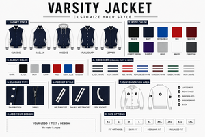 <b>Men's</b> Gray PU Varsity <b>Jacket</b> with Embroidered Logo and Lettering Preppy Style Autumn Wear - Product Image 6