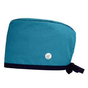 Gorros de enfermera al por mayor para mujer, de pelo largo, con botones, bordado personalizado, logo impreso, patrón liso, gorros para cola de caballo, forro de satén - Product Image 5