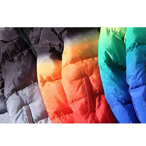 Qualité supérieure coupe ample partout Dip Dye dégradé imprimé hommes hiver chaud doudoune personnalisée en différentes couleurs - Product Image 6