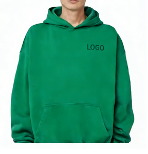 Sudadera con Capucha Unisex Personalizada de Felpa de Algodón de 400 g/m², Sudadera Corta Extra Grande de Felpa Francesa de 420 g/m² con Bordado 3D - Product Image 5