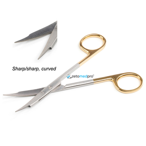 TC Gold Metzenbaum Scissors Made from High-Quality Stainless Steel with Tungsten Carbide Inserts Straight Blunt Surgical - Product Image 5