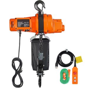 Single-Phase 120V Electric Chain <b>Hoist</b> 10 ft Lifting Height 2200 Lbs Load Capacity 6.9 Ft/min Speed for Overhead Crane for Farm - Product Image 3