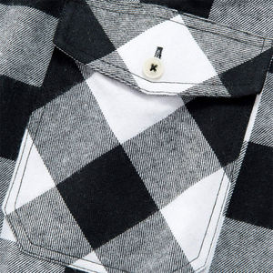 Chemise en flanelle respirante et douce sans manches à carreaux avec boutons pour garçons, taille 6XL, chemise en flanelle pour hommes avec poche poitrine - Product Image 6