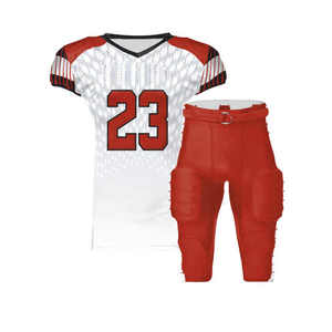 Maillot de football américain respirant de haute qualité 100% coton à manches courtes, taille personnalisée, uniforme avec couleur personnalisée pour hommes adultes - Product Image 4