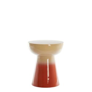 Table basse ronde en métal minimaliste moderne, table d'appoint de couleur dégradée, meubles de salon intérieur, table d'appoint - Product Image 1