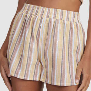 Shorts décontractés d'été pour femmes, couleur vert sauge, taille élastique, respirants, coupe régulière, streetwear - Product Image 5