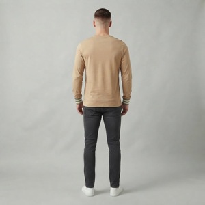 T-shirts en maille 100 % polyester personnalisés de haute qualité pour hommes, coupe décontractée, manches courtes, col rond, HAWK EYE SPORTS 180g - Product Image 2