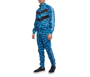 Conjunto Deportivo para Hombre 2026, Estampado de Tigre Azul, Cierre Completo, Transpirable, Poliéster, Manga Larga, Corte Regular, para Primavera - Product Image 4