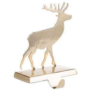 Sitting Reindeer Christmas <b>Stocking</b> Holder Metal Deer Mantle Fireplace Hook <b>Hanger</b> Elegant Home Decoration Accessory - Product Image 4