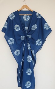 Nouvelle Arrivée Kaftan Fait Main en Coton Écologique, Robe Longue Kimono Tie-Dye, Kaftans de Demoiselle d'Honneur Pleine Longueur - Product Image 6