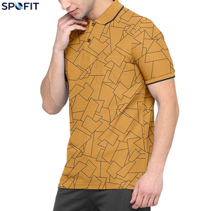 Ventes chaudes - Hauts de golf pour hommes - Polo personnalisé - 100% polyester - Nouveau style - Séchage rapide - Impression sublimée - Vêtements de sport - Polos - Product Image 2