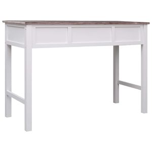 Escritorio de madera marrón 43,3 "x 17,7" x 29,9 "para uso en computadora - Product Image 4