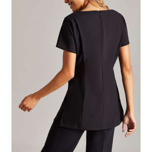 Uniformes de Spa Personalizados de Alta Calidad con Cuello en V, de Algodón, Poliéster y Spandex, Túnica Unisex para Salón de Belleza con Bolsillos y Logotipo Personalizado - Product Image 3