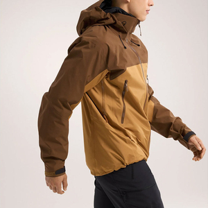 Chaqueta Softshell de Dos Tonos para Hombre, Diseño Elegante con Bloques de Color, Resistente al Viento y al Agua, Chaqueta Softshell Urbana para Viajeros - Product Image 5