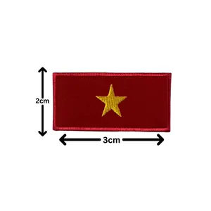 <b>Top</b> Selling Customized Design Eco-Friendly Canvas <b>PVC</b> Embroidery Patches High Quality Low MOQ 7-Day Sample Lead Time MAKRAH - Product Image 3
