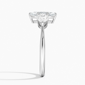 Anillo BOJ 0133 con Corte Marquesa, Plata 925, Anillo Solitario de Lujo con Engaste de Garras, Diamante de 2ct, Color D, VVS1, Moissanita, Certificado GRA - Product Image 3