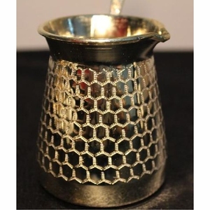 Antique Copper Turkish <b>Coffee</b> Pot Engraved Cezve Ibrik Stovetop Butter Milk <b>Warmer</b> <b>Coffee</b> Maker Pot with Long Wooden Handle - Product Image 4